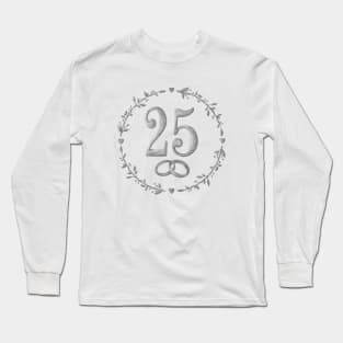 25th wedding anniversary Long Sleeve T-Shirt